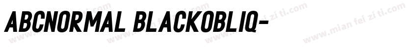 ABCNormal BlackObliq字体转换